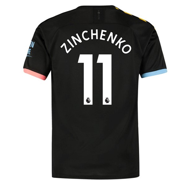 Camiseta Manchester City NO.11 Zinchenko Segunda equipo 2019-20 Negro